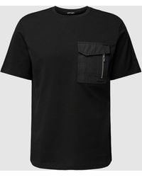 Antony Morato - T-shirt Met Borstzak En Labeldetail - Lyst