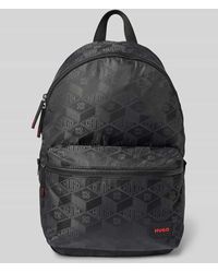HUGO - Rucksack mit Allover-Label-Print Modell 'Ethon' - Lyst