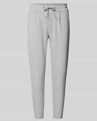 Ichi - Sweatpants Met Verkorte Pasvorm - Lyst