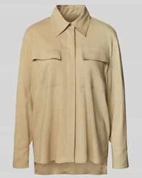 Marc Cain - Regular Fit Blouse Met Blinde Knoopsluiting - Lyst