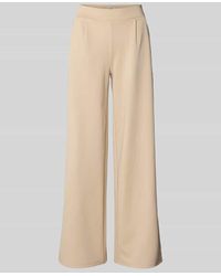 Ichi - Straight Leg Bundfaltenhose mit Galonstreifen Modell 'KATE' - Lyst