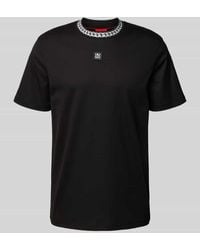 HUGO - T-Shirt mit Motiv-Print Modell 'Deternal' - Lyst
