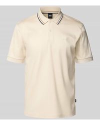 BOSS - Slim Fit Poloshirt aus reiner Baumwolle - Lyst