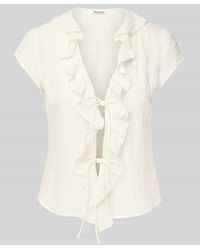 Weekday - Regular Fit Blusentop mit Strukturmuster Modell 'Liv' - Lyst
