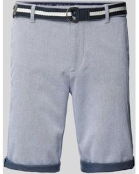 Tom Tailor - Slim Fit Chino-Shorts mit Gürtel - Lyst