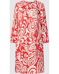 Ouí - Knielanges Kleid aus Viskose mit Allover-Muster - Lyst