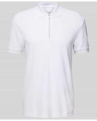 BOSS - Regular Fit Poloshirt mit Reißverschluss Modell 'Paras' - Lyst