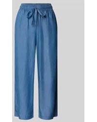 Soya Concept - Straight Fit Stoffen Broek Van Pure Lyocell, Model 'Liv' - Lyst