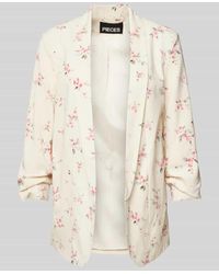 Pieces - Comfort Fit Blazer mit floralem Muster Modell 'BOSELLA' - Lyst