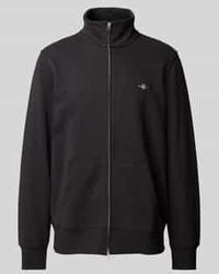 GANT - Regular Fit Sweatjack Met Labelstitching - Lyst