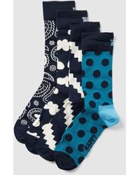 Happy Socks - Socken mit Allover-Print Modell 'Moody Blues' im 4er-Pack - Lyst