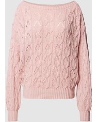 ONLY - Gebreide Pullover Met Broderie Anglaise - Lyst