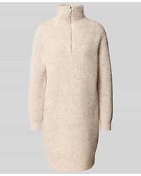 Opus - Knielanges Strickkleid mit Stehkragen Modell 'Wonelli' - Lyst