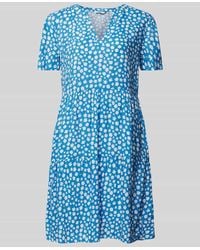 ONLY - Minikleid Aus Viskose Mit Floralem Muster Modell 'Zally Life' - Lyst