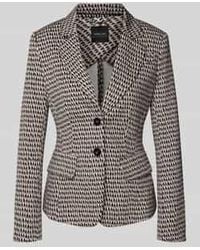Marc Cain - Slim Fit Blazer Met Reverskraag - Lyst