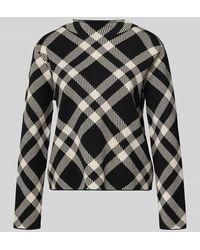 Comma, - Strickpullover aus Viskose-Mix mit Rundhalsausschnitt - Lyst