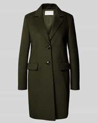 Jake*s - Regular Fit Lange Jas Met Lanawol En Reverskraag - Lyst