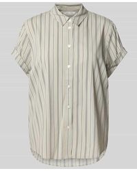 Samsøe & Samsøe - Regular Fit Bluse mit Knopfleiste Modell 'MAJAN' - Lyst
