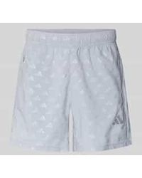 adidas - Regular Fit Short Met All-Over Logomotief Model 'We Brlo Sho' - Lyst