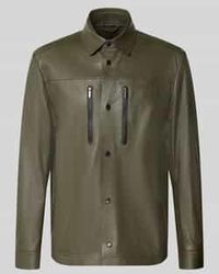 BOSS - Regular Fit Leren Jack Van Echt Lamsleer Model 'Lh_Ps Spirit70 St' - Lyst