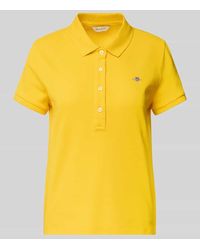 GANT - Poloshirt mit Label-Stitching - Lyst