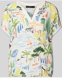 Ouí - Blouse Met All-over Motief - Lyst