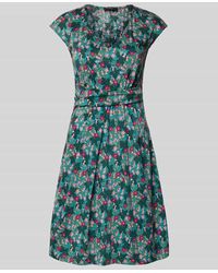Weekend by Maxmara - Knielanges Kleid mit floralem Allover-Print Modell 'VICINO' - Lyst