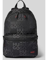 HUGO - Rucksack mit Allover-Label-Muster Modell 'Ethon 2.0' - Lyst
