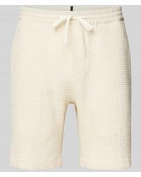Strellson - Regular Fit Shorts Mit Strukturmuster Modell 'Hiro' - Lyst