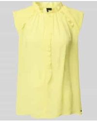 Marc Cain - Regular Fit Blousetop Met Ruches - Lyst