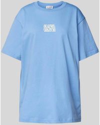Oh April - Oversized T-Shirt mit Label-Print - Lyst
