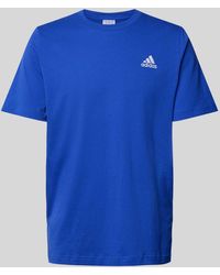 adidas - T-Shirt mit Label-Stitching und Rundhalsausschnitt - Lyst