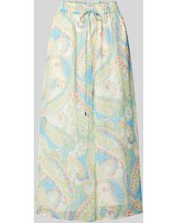 S.oliver - Wide Leg Stoffhose mit Paisley-Muster - Lyst