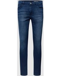 Review - Skinny Fit Jeans mit Knopf- und Reißverschluss - Lyst
