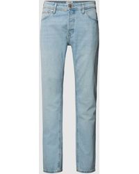Jack & Jones - Tapered Fit Jeans im 5-Pocket-Design Modell 'MIKE' - Lyst