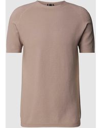 ALPHATAURI - T-shirt Met Ribboorden - Lyst