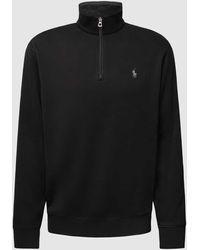 Polo Ralph Lauren - Sweatshirt mit Rippenoptik und kurzem Reißverschluss - Lyst