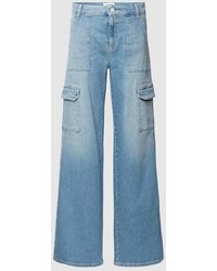 Cambio - Wide Fit Jeans mit Knopf- und Reißverschluss Modell 'ANDY' - Lyst