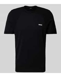 BOSS - T-shirt Met Labelprint - Lyst