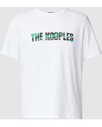The Kooples - T-Shirt mit Rundhalsausschnitt und Label-Print - Lyst
