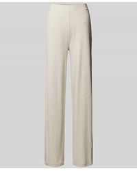Guess - Wide Leg Stoffhose Mit Label-Applikation Modell 'Elsa' - Lyst