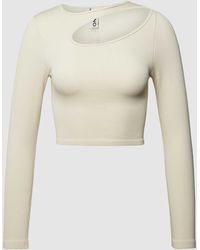 ONLY - Cropped Longsleeve mit Cut Out Modell 'GWEN' - Lyst