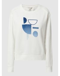 Esprit - Sweatshirt mit Flockprint - Lyst