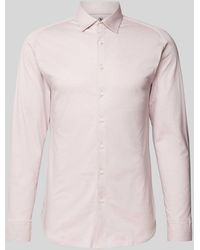 DESOTO - Slim Fit Zakelijk Overhemd Met Kentkraag - Lyst