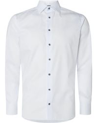 Eton Slim Fit Business-Hemd aus Baumwolle - Blau