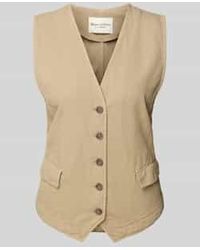 Marc O' Polo - Regular Fit Gilet Van Een Mix Van Katoen En Linnen - Lyst
