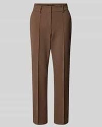 Cambio - Stoffen Broek Met Vaste Persplooien - Lyst