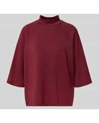 Soya Concept - Sweatshirt Met Opstaande Kraag En 1/2-Mouwen, Model 'Banu' - Lyst