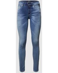Replay - Skinny Fit Jeans mit Stretch-Anteil Modell 'New Luz' - 'Hyperflex Bio' - Lyst