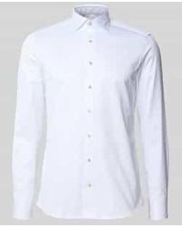 Stenströms - Slim Fit Zakelijk Overhemd Met Kentkraag - Lyst